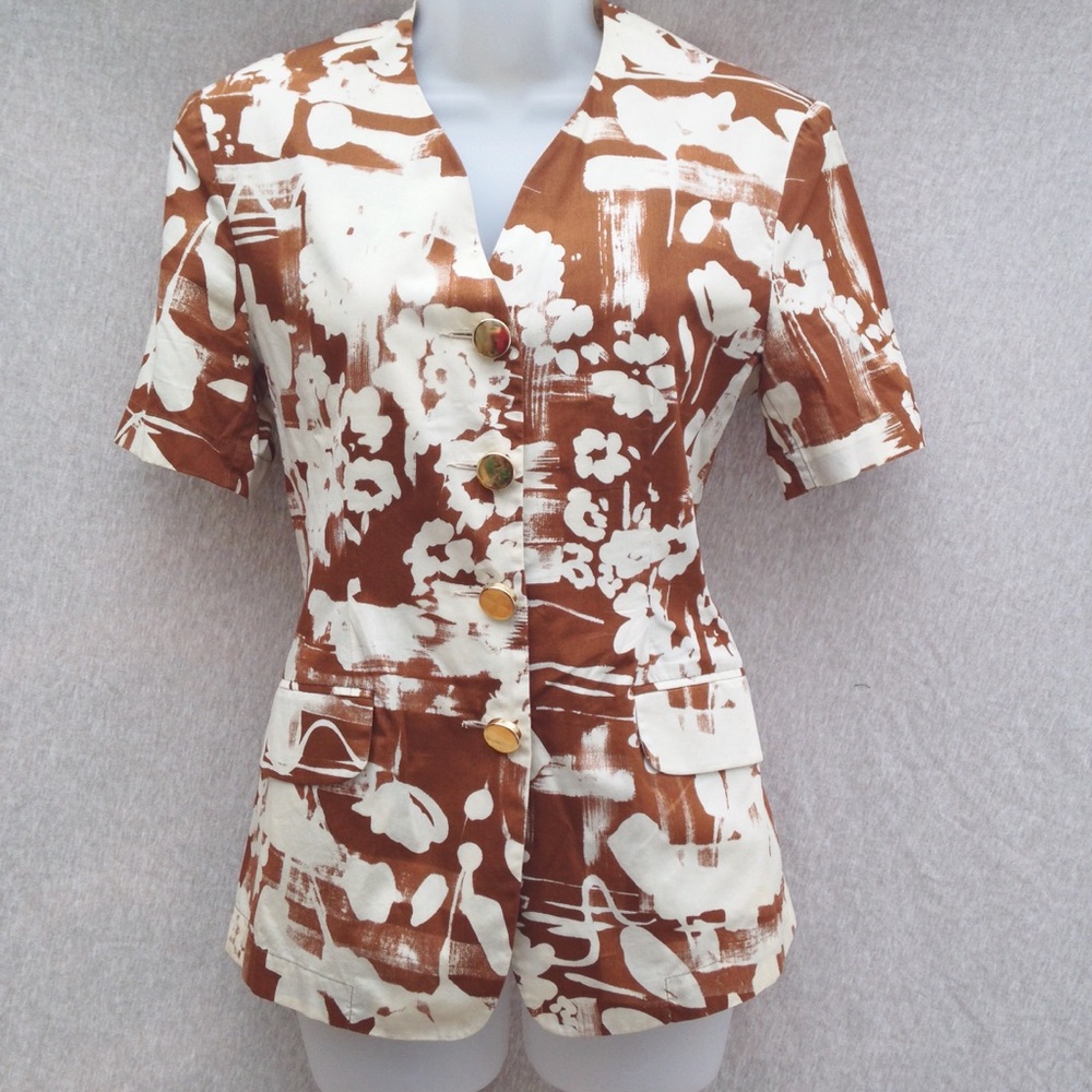 Carla Carini 100% cotton jacket, Made in Italy